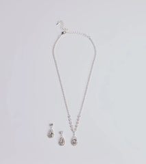 Glam Standard Rhinestone Jewelry Set