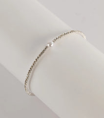 Elevated Posh Faux Pearl Rhinestone Bracelet