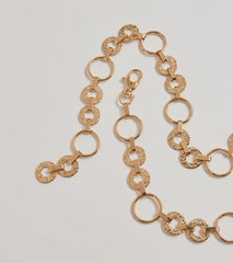 Trendy Vibes Textured O-Ring Chain Belt