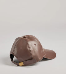 Chic Vibes Faux Leather Baseball Cap