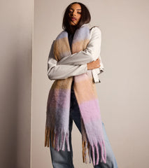 Pastel Chic Colorblock Scarf