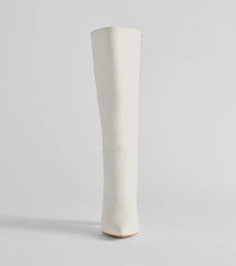 Style Statement Under-The-Knee Faux Leather Boots
