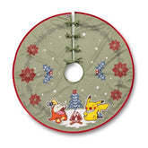 Pikachu & Fuecoco Pokémon Holiday Green Tree Skirt