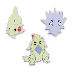Larvitar, Pupitar & Tyranitar Pokémon Pins (3-Pack)