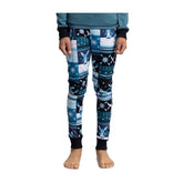 Glaceon Blue & Black Pajama Pants - Youth