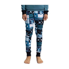 Glaceon Blue & Black Pajama Pants - Youth