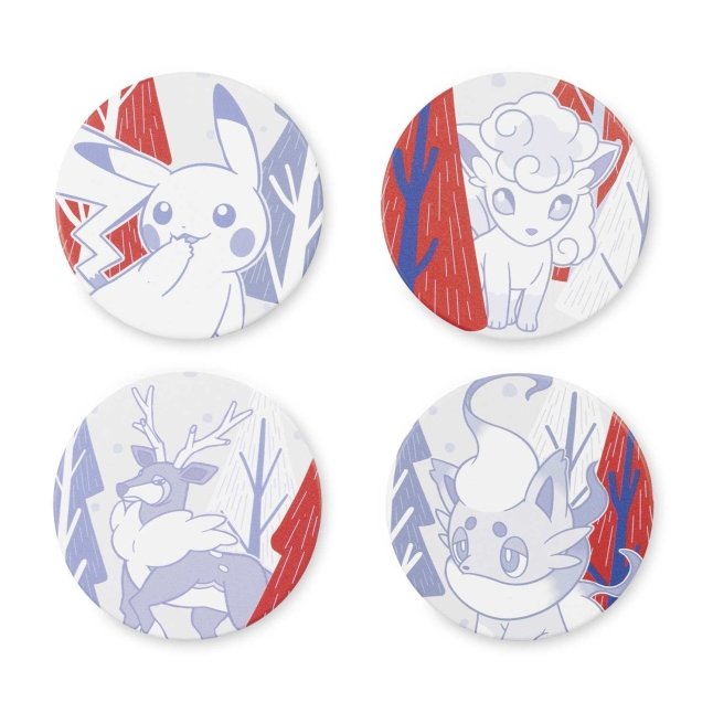 Pokémon Winter Woodland Coasters (4-Pack)
