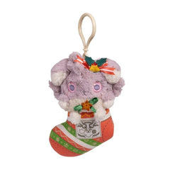 Espurr Pokémon Holiday Plush Key Chain