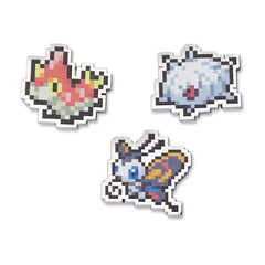 Wurmple, Silcoon & Beautifly Pokémon Pixel Pins (3-Pack)
