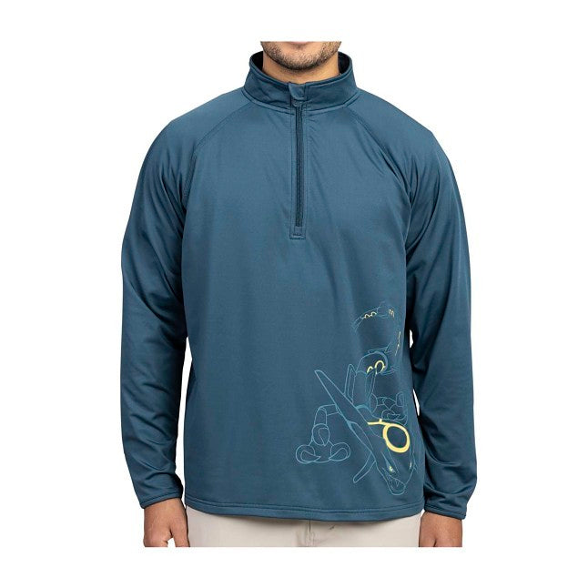 Rayquaza Pokémon Clubhouse Quarter-Zip Pullover Sweatshirt - Men
