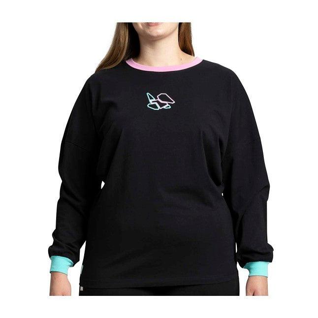 Porygon Nights Lo-Fi Loungewear Black Long-Sleeve Jersey – Women