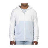 Maushold Household White & Blue Zip-Up Hoodie - Adult