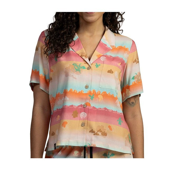 Flygon & Friends Pokémon Tropical Button-Up Shirt - Women