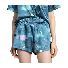 Jirachi Sleep Teal Sleep Shorts - Women