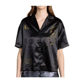 Jirachi Sleep Black Button-Up Sleep Shirt - Women