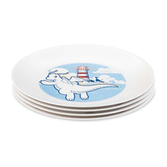 Pikachu, Dragonite, Ampharos & Pelipper Pokémon Summer Plates (4-Pack)