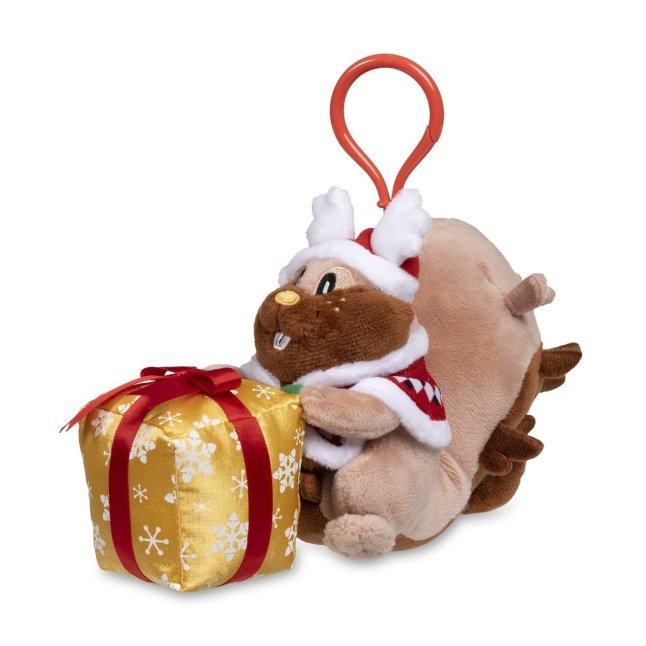 Greedent Pokémon Winter Carnival Poké Plush Key Chain