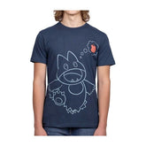 Munchlax Snack Time Navy Relaxed Fit Crew Neck T-Shirt - Adult