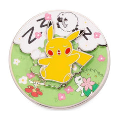 Pikachu Sleepy Spring Pokémon Spinning Scenes Pin