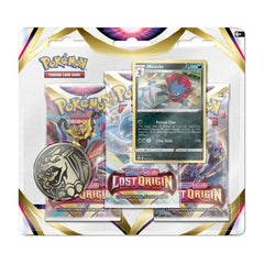Pokémon TCG: Sword & Shield-Lost Origin 3 Booster Packs, Coin & Weavile Promo Card
