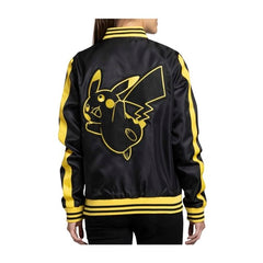 Pikachu Pokémon Jackets Black Snap-Down Jacket - Adult