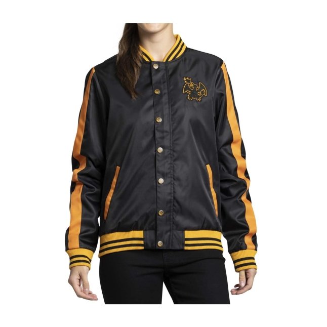 Charizard Pokémon Jackets Black Snap-Down Jacket - Adult