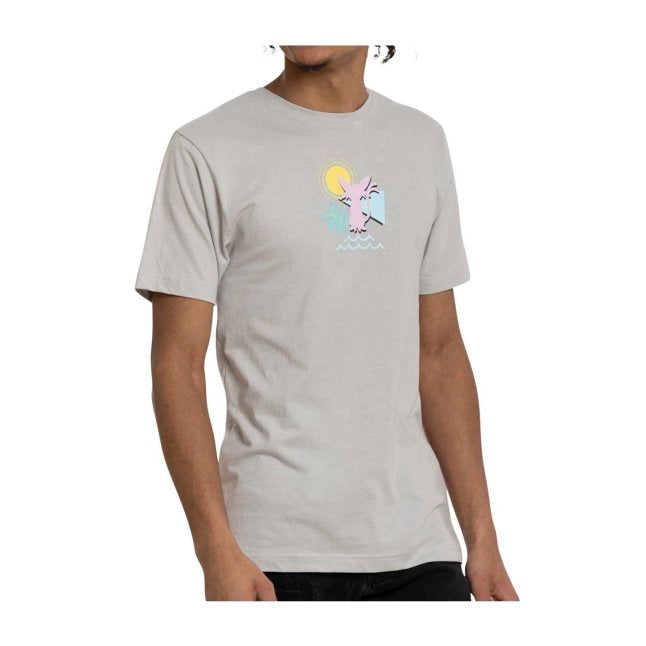 Espeon & Umbreon Summer Fun Gray Relaxed Fit Crew Neck T-Shirt - Adult