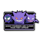 Gastly, Haunter & Gengar Pokémon Sweet Temptations Metal Sign