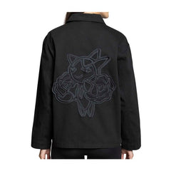 Budew, Roselia & Roserade Pokémon Nature: Fall Black Utility Jacket - Women