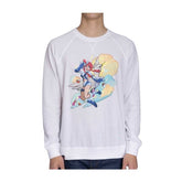 Skyla Pokémon Trainers White French Terry Crew Neck Sweatshirt - Adult
