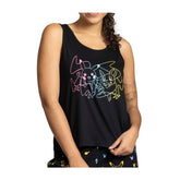 Pikachu & Yamper Electric Pals Black Relaxed Fit Scoop Neck Tank Top - Women