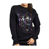 Pikachu & Yamper Electric Pals Black Crew Neck Sweatshirt - Women