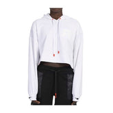 Team Rocket HQ Collection White Fleece Crop Hoodie - Adult