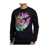 Serena Pokémon Trainers Black Oversize Drop-Shoulder Crew Neck Sweatshirt - Adult