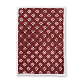 Pikachu Snowflakes Pokémon Winter Wonders Red Faux Shearling Throw Blanket