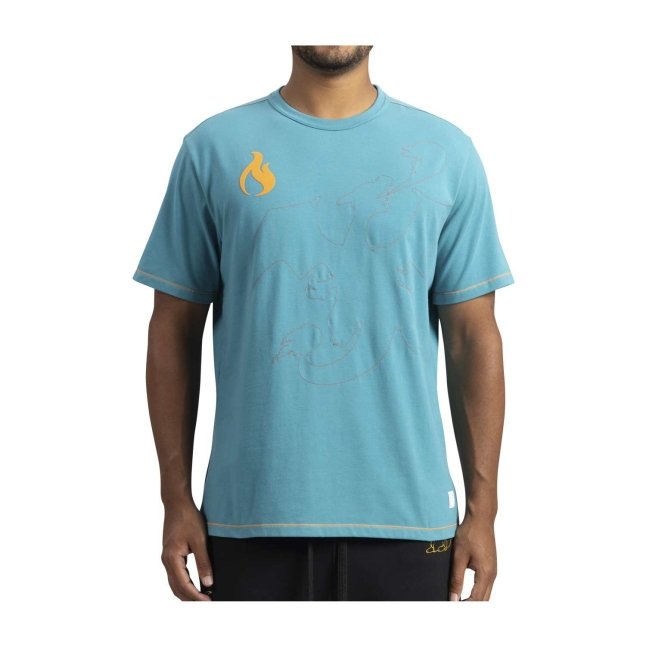 Charizard Pokémon Lounge Teal T-Shirt - Men