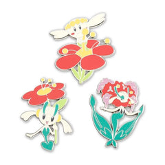 Three-Pin Set: Flabébé, Floette & Florges Pokémon Pins
