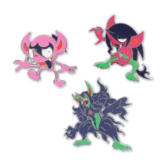 Impidimp, Morgrem & Grimmsnarl Pokémon Pins (3-Pack)