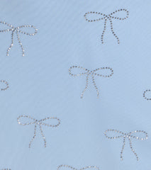 Major Flirt Rhinestone Bow A-Line Mini Dress