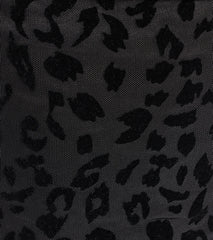 Alluring Flocked Leopard Print Halter Top