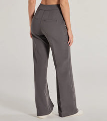 Casually Sleek Woven Trouser Pants