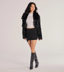 Twist And Twirl Wrap Mini Skirt