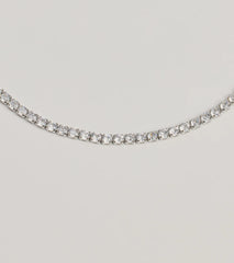 Sparkling Beauty Cubic Zirconia Tennis Necklace