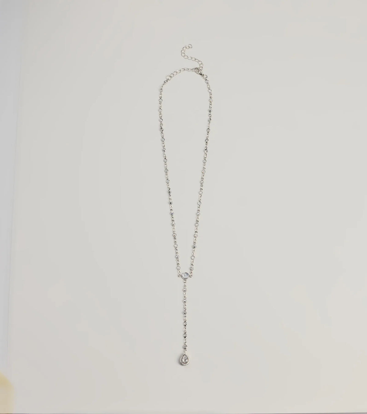 Chic Sparkle Rhinestone Lariat Necklace