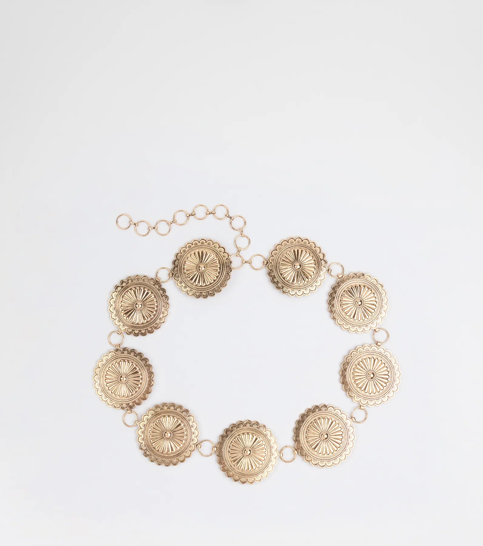 Vintage Glam Concho Metal Belt