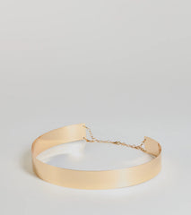 Lady Justice Metal Plate Belt