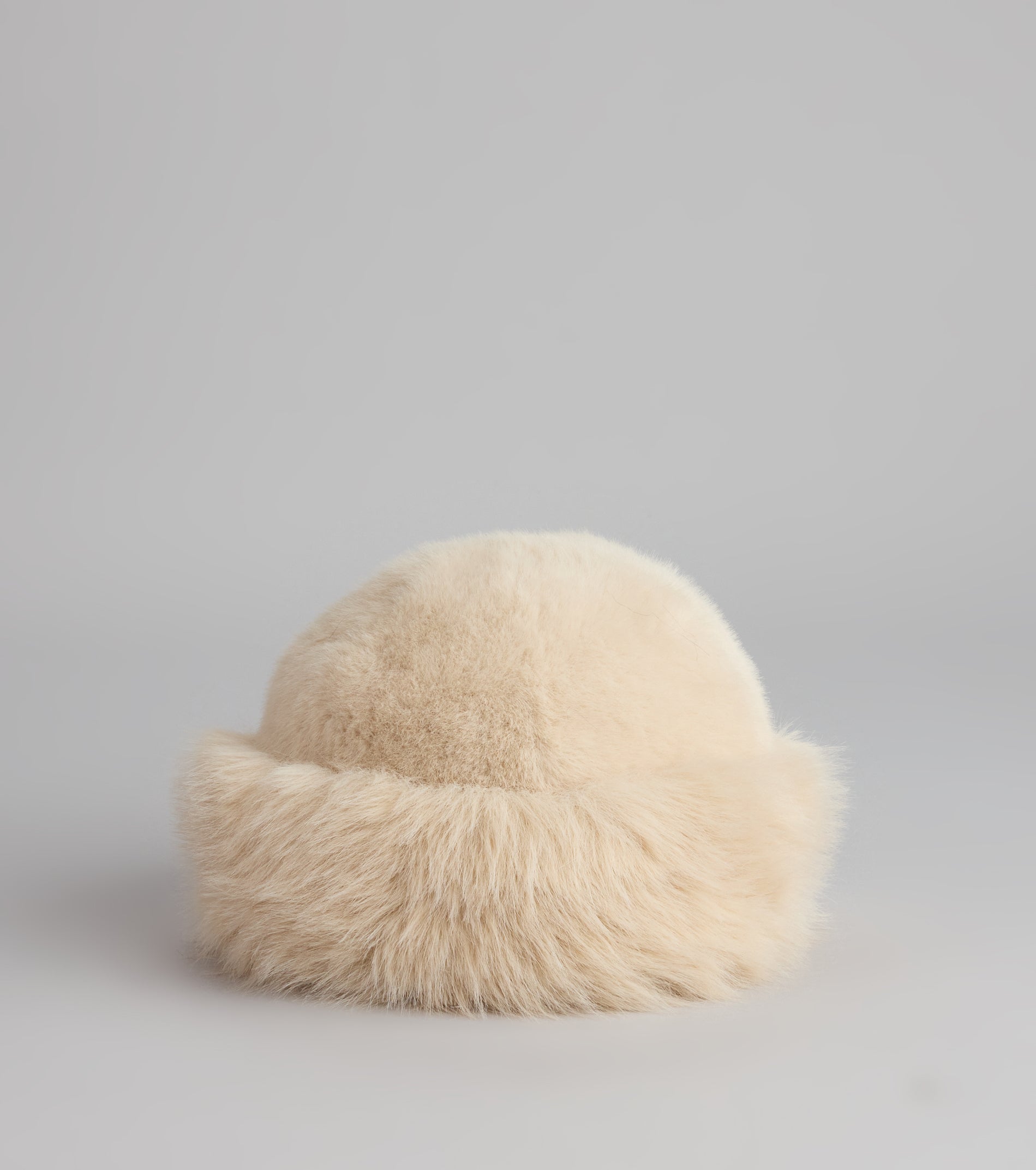 Cozy Glam Faux Fur Round Bucket Hat