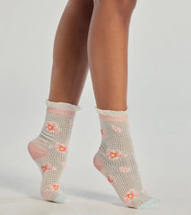 Floral Charm Three-Pack Sock Set