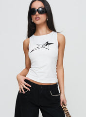 Star Eyes Top White