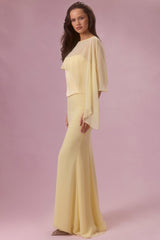 Chiffon Cape in Butter